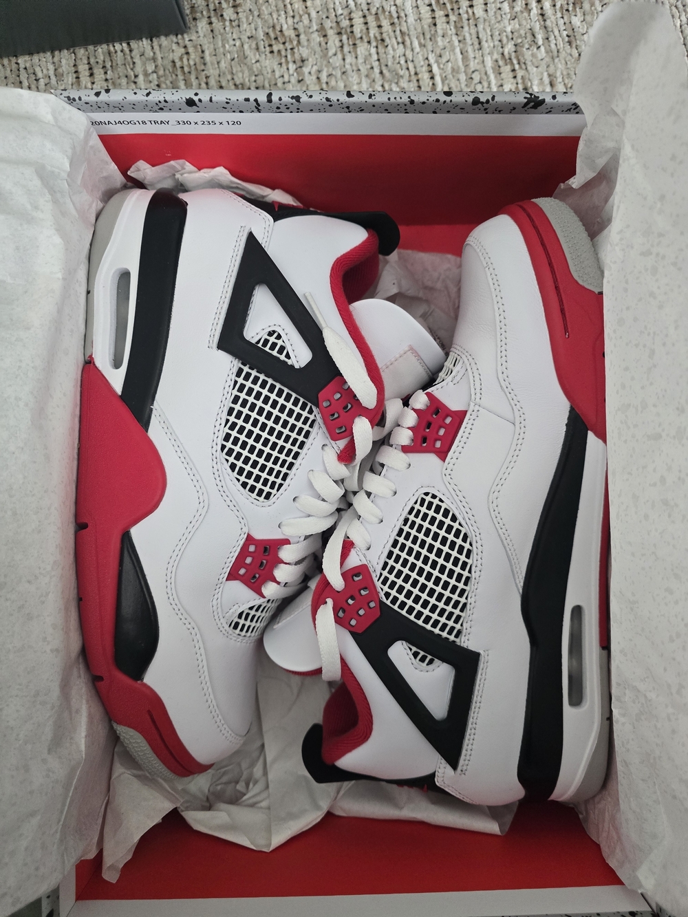 Jordan Box with Speckled Gray Lid and Black Top